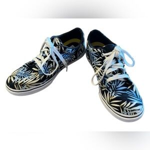 VANS Authentic Women’s Sz 8.5 Winston Low Deluxe 'Palms - Black Blue'